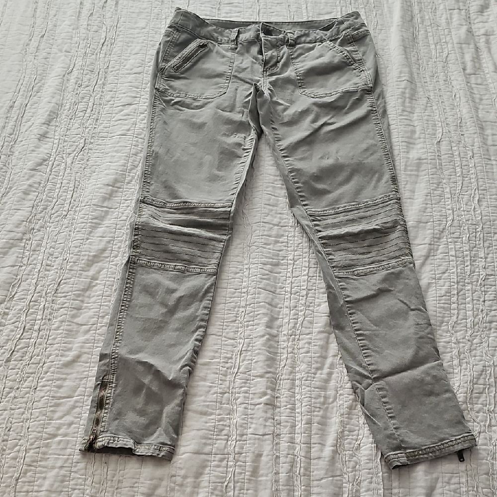 Mossimo Supply Co. Light Olive Green Skinny Jeans